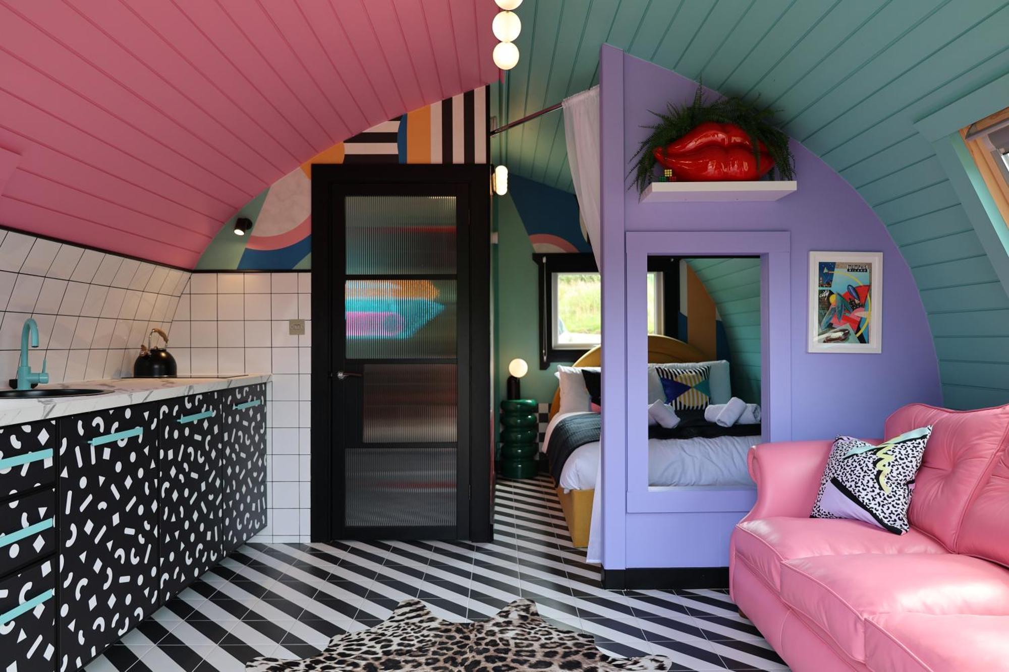 Apartamento Ammonite Glamping Pod & Hot Tub Hungerton Exterior foto