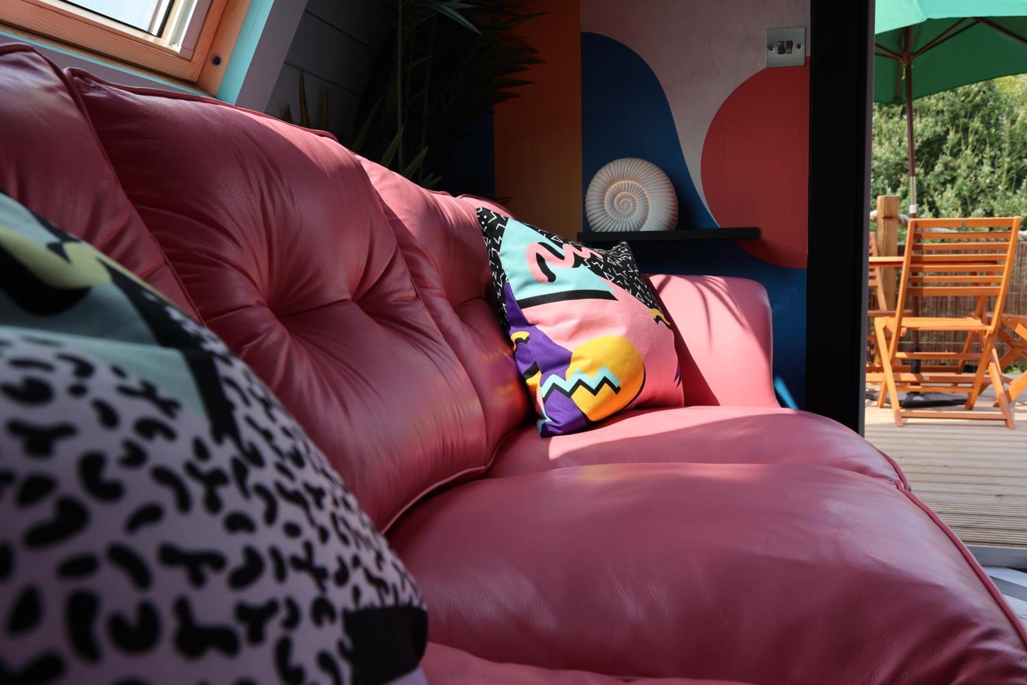 Apartamento Ammonite Glamping Pod & Hot Tub Hungerton Exterior foto